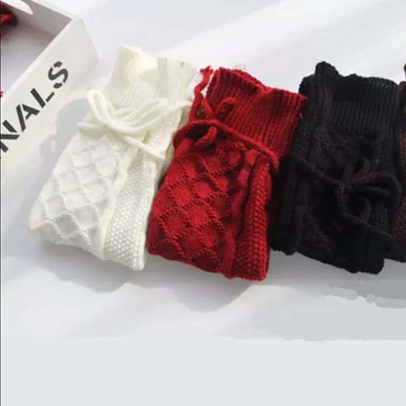 Thigh High Winter Socks Red - Picture 5 of 6